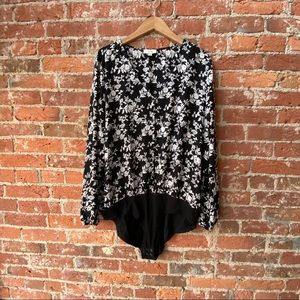 LOFT Outlet Bodysuit Blouse XL long sleeve